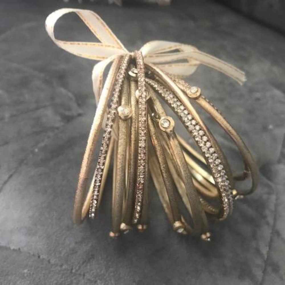Jennifer Miller 15 Bangles in gold